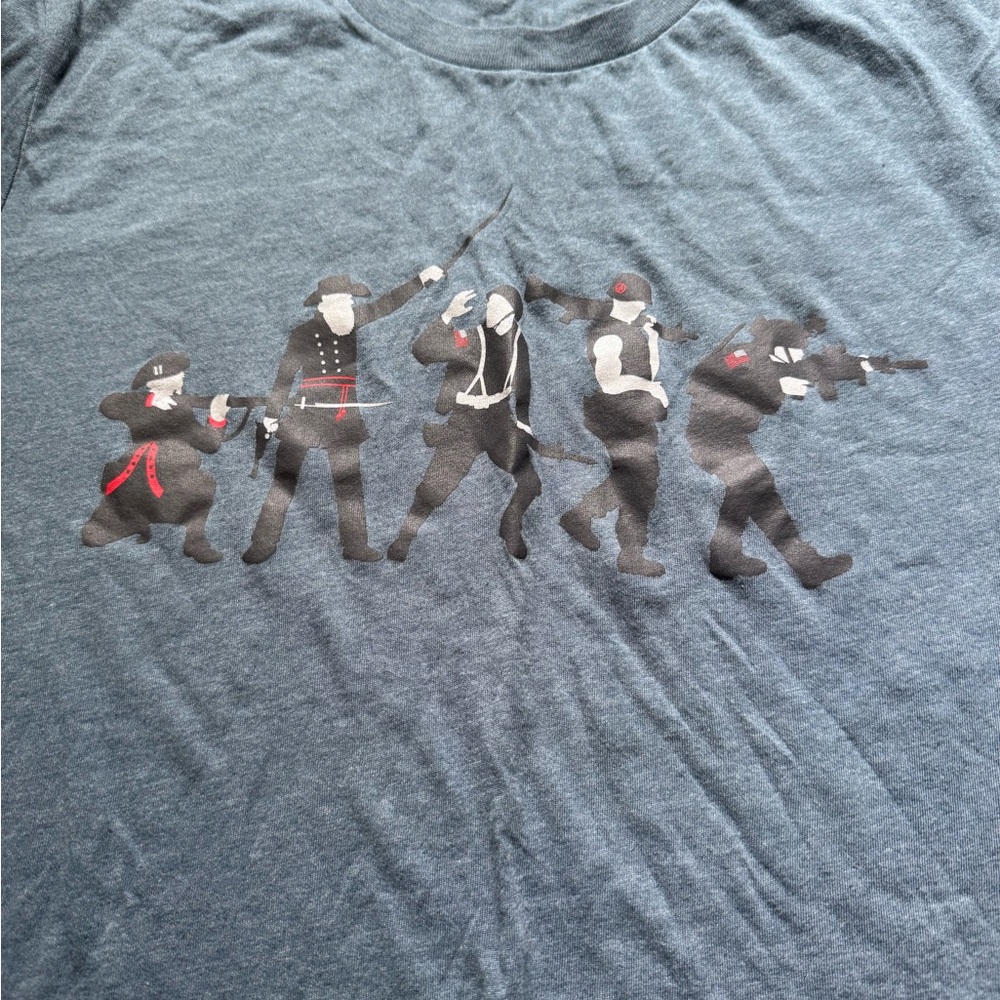 Warrior lineage military warrior tee sz L light blue